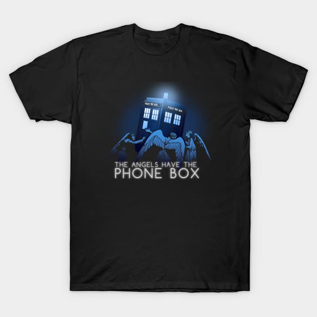 The Angels Have the Phone Box T-Shirt by MeganLara